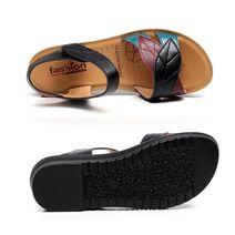 将图片加载到图库查看器,SANDALREPUBLIC LEATHER LEAF SANDALS