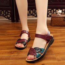 将图片加载到图库查看器,SANDALREPUBLIC LEATHER LEAF SANDALS