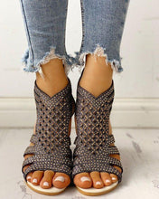 将图片加载到图库查看器,SANDALREPUBLIC CLEOPATRA HOLLOW-OUT SANDALS