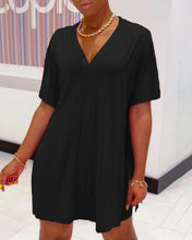 将图片加载到图库查看器,V-neck Batwing Sleeve Top & Short Set