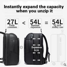将图片加载到图库查看器,Casual fashion multifunctional high-capacity technology USB men's backpack