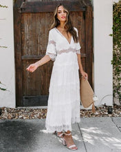 将图片加载到图库查看器,Leaky mesh layered dress-white