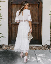 将图片加载到图库查看器,Leaky mesh layered dress-white