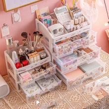将图片加载到图库查看器,Cosmetic Storage Organizer (Three floors)- Easily Organize Your Cosmetics, Jewelry and Hair Accessories