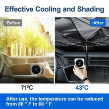 将图片加载到图库查看器,Summer promotion Foldable Car Sunshade To Block Heat Ultraviolet