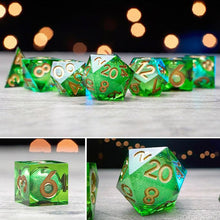 将图片加载到图库查看器,Handcrafted-Fascinating Liquid Core RPG Dice Set