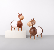将图片加载到图库查看器,Creative little wooden donkey tissue holder