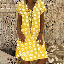 将图片加载到图库查看器,WOMEN FLORAL PRINT V-NECKLINE DRESS