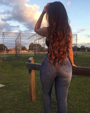 将图片加载到图库查看器,High Waist Skinny Jeans - Dark