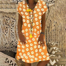 将图片加载到图库查看器,WOMEN FLORAL PRINT V-NECKLINE DRESS