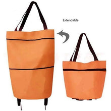 将图片加载到图库查看器,FOLDABLE SHOPPING TROLLEY TOTE BAG