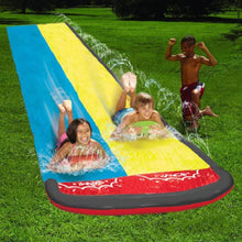 将图片加载到图库查看器,Dual Racing Water Slide Fun Lawn Water Slides Pools For Kids Summer Games Center Backyard Outdoor Children Adult Toys