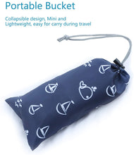 将图片加载到图库查看器,Foldable foot bath tub for travel, portable foot immersion spa basin, multifunctional folding bucket, outdoor, camping, dark blue