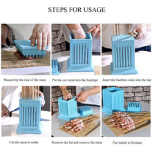 将图片加载到图库查看器,BBQ meat skewer tools 49 string skewers artifact machine barbecue meat stringer