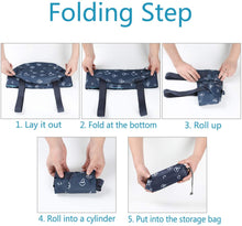 将图片加载到图库查看器,Foldable foot bath tub for travel, portable foot immersion spa basin, multifunctional folding bucket, outdoor, camping, dark blue