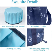 将图片加载到图库查看器,Foldable foot bath tub for travel, portable foot immersion spa basin, multifunctional folding bucket, outdoor, camping, dark blue