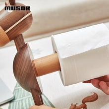 将图片加载到图库查看器,Creative little wooden donkey tissue holder