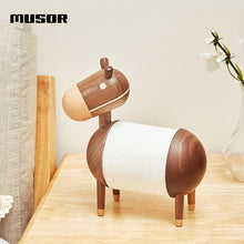将图片加载到图库查看器,Creative little wooden donkey tissue holder