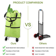 将图片加载到图库查看器,FOLDABLE SHOPPING TROLLEY TOTE BAG