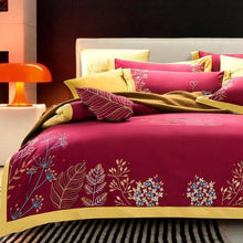 将图片加载到图库查看器,Brushed Cotton Embroidery Premium Duvet Cover Set-Silver Village