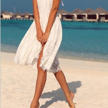 将图片加载到图库查看器,Lace Halter Dress - White