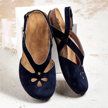 将图片加载到图库查看器,Women Comfy Magic Tape Flat Sandals