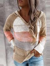 将图片加载到图库查看器,Hollow Out Knitted Lightweight Hoodie