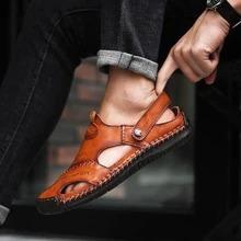将图片加载到图库查看器,Durable Genuine Leather Sandal