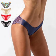 将图片加载到图库查看器,Women's Sexy Lace Panties Seamless Cotton Crotch Breathable Ladies Low-Rise Lingerie Underwear Comfortable Underpants