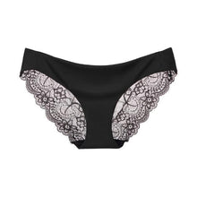 将图片加载到图库查看器,Women's Sexy Lace Panties Seamless Cotton Crotch Breathable Ladies Low-Rise Lingerie Underwear Comfortable Underpants