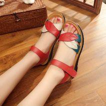 将图片加载到图库查看器，SANDALREPUBLIC LEATHER LEAF SANDALS
