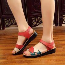 将图片加载到图库查看器，SANDALREPUBLIC LEATHER LEAF SANDALS
