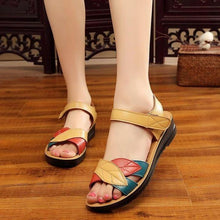 将图片加载到图库查看器，SANDALREPUBLIC LEATHER LEAF SANDALS
