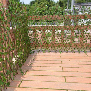 Green Leaf Plant Simulation Fence