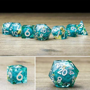 Handcrafted-Fascinating Liquid Core RPG Dice Set