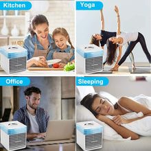 将图片加载到图库查看器，Multi-functional mini desktop cooler（Water cooling,Color switching）/home/office/bedroom
