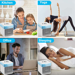 Multi-functional mini desktop cooler（Water cooling,Color switching）/home/office/bedroom