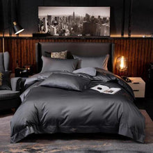 将图片加载到图库查看器，Egyptian Black Duvet Cover &amp; Sheet Set
