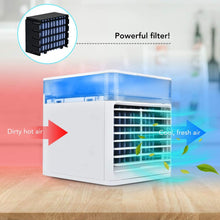 将图片加载到图库查看器，Multi-functional mini desktop cooler（Water cooling,Color switching）/home/office/bedroom
