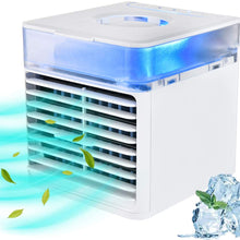 将图片加载到图库查看器，Multi-functional mini desktop cooler（Water cooling,Color switching）/home/office/bedroom
