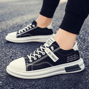 Canvas Casual Shoes Men Board Shoes-39-balck