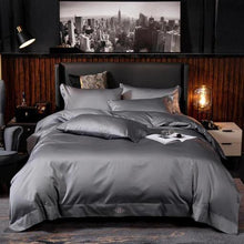 将图片加载到图库查看器，Egyptian Black Duvet Cover &amp; Sheet Set
