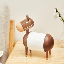 将图片加载到图库查看器，Creative little wooden donkey tissue holder
