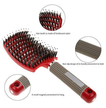 将图片加载到图库查看器，Detangler Bristle Nylon Hairbrush zhengmingsm
