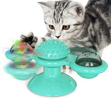 将图片加载到图库查看器，Two-wing rotating windmill cat toy (elaboration)
