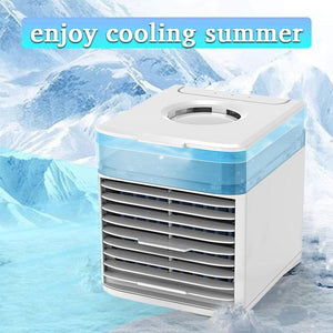 Multi-functional mini desktop cooler（Water cooling,Color switching）/home/office/bedroom