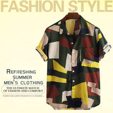 将图片加载到图库查看器，European and American men&#39;s printed shirts (Shelf time: summer 2020)
