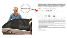 将图片加载到图库查看器，Hot Selling -- Best Universal Car Window Sun Shade Curtain (Fits all Cars)
