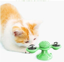 将图片加载到图库查看器，Two-wing rotating windmill cat toy (elaboration)
