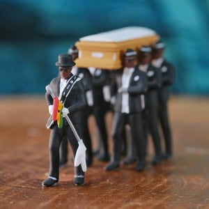 Dancing Pallbearers Garage Kit Model Doll Suit